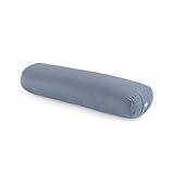 LOTUSCRAFTS® Yoga Bolster für Yin Yoga (Small), Yoga Kissen lang mit Kapok-Füllung, Waschbarer Bezug aus 100% Bio-Baumwolle, Großes Yogakissen für Restorative Yoga, Yogabolster, Pilates Kissen