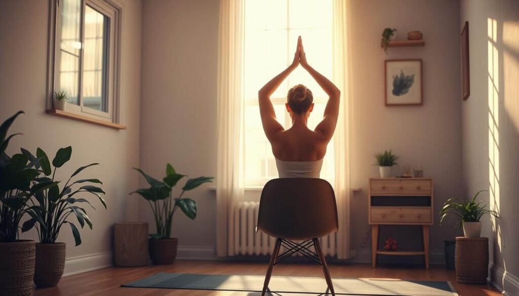 Sonnengruß im Sitzen Yoga Übung