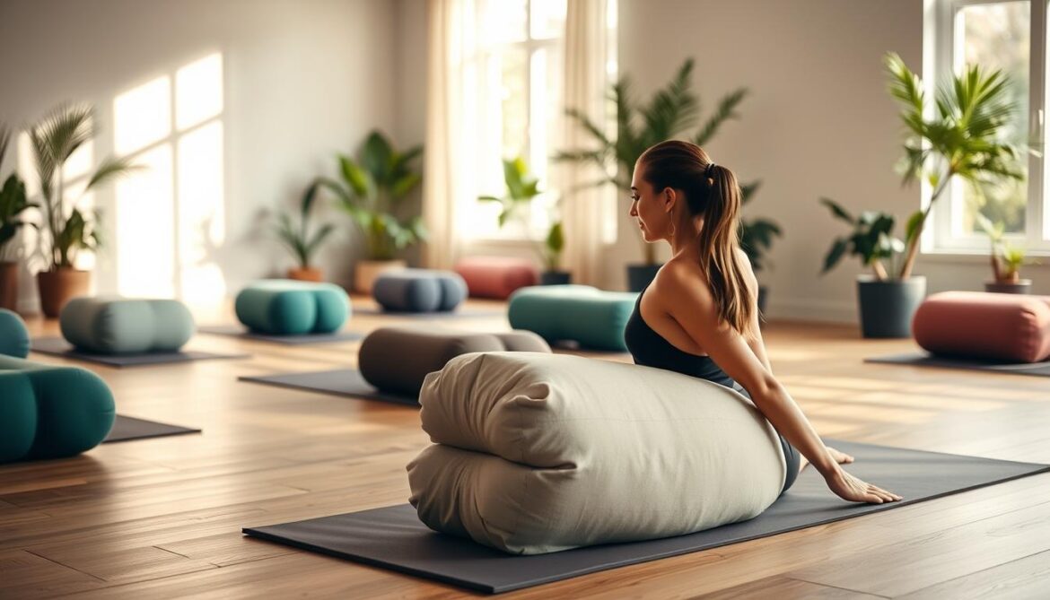 Yoga Bolster Übungen